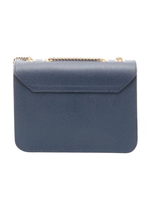 BELLA  Mini-Umh&auml;ngetasche aus Leder Tintenblau - Damentaschen