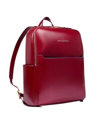 PIQUADRO BLUE SQUARE  14-Zoll-Laptop-Rucksack aus Leder - PC-Rucks&auml;cke