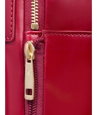 PIQUADRO BLUE SQUARE  14-Zoll-Laptop-Rucksack aus Leder ROT - PC-Rucks&auml;cke - 7