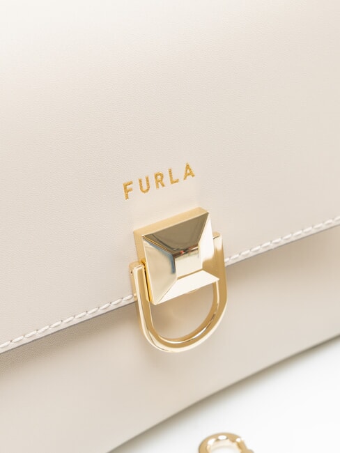CIRCE Schultertasche mit Schultergurt Perle - Damentaschen