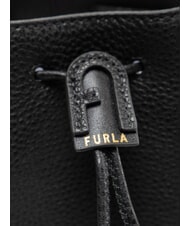 FURLA ATENA Mini-Beuteltasche mit Schultergurt Schwarz - Damentaschen - 4