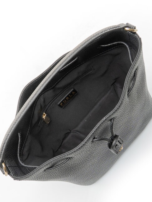 ATENA Mini-Beuteltasche mit Schultergurt Schwarz - Damentaschen