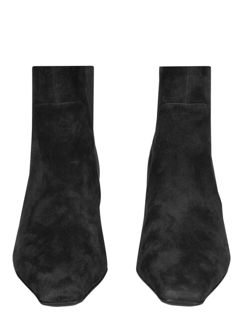 ME25 Stiefelette mit 5 cm Absatz aus Leder Schwarz - Damenschuhe
