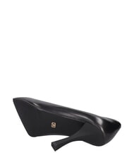 MARC ELLIS ME25 9 cm hoher Dekollet&eacute;-Absatz aus Leder Schwarz - Damenschuhe - 5