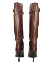 MARC ELLIS ME25 Hoher Stiefel aus Leder, 9 cm Absatz dunkelbraun - Damenschuhe - 2