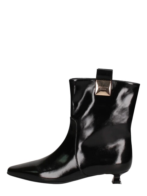ME25 Stiefelette mit 3 cm Absatz aus Leder Schwarz - Damenschuhe