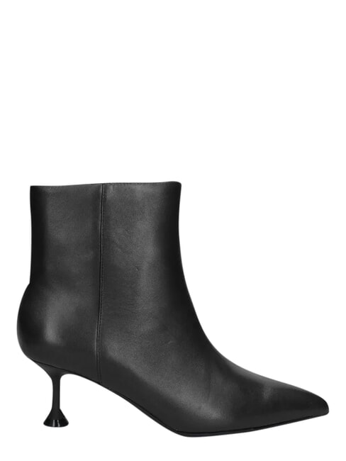 ME25 Stiefelette aus Leder mit 6,5 cm Absatz Schwarz - Damenschuhe