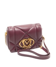 LOVE MOSCHINO EMBOSSED Mini-Schultertasche Wein - Damentaschen - 2