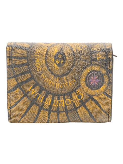 PLANETARIUM Kleine Geldb&ouml;rse mit &Uuml;berschlag planet.black print - Brieftaschen Damen