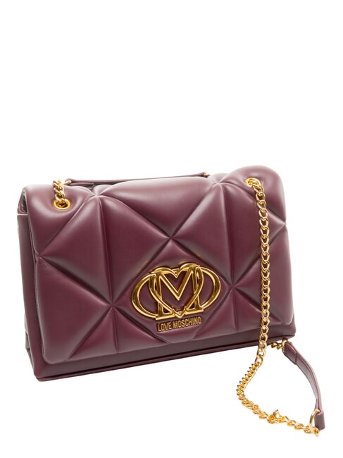 EMBOSSED Schultertasche / Umh&auml;ngetasche Wein - Damentaschen
