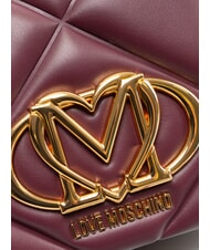 LOVE MOSCHINO EMBOSSED Schultertasche / Umh&auml;ngetasche Wein - Damentaschen - 3