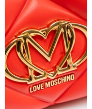 LOVE MOSCHINO EMBOSSED Schultertasche, doppelt tragbar ROT - Damentaschen - 3