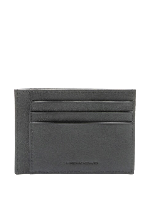 AKRON Flacher Kartenhalter aus Leder Schwarz - Brieftaschen Herren