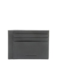 PIQUADRO AKRON Flacher Kartenhalter aus Leder - Brieftaschen Herren