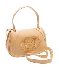 LOVE MOSCHINO LOGO Schultertasche mit Schultergurt Beige - Damentaschen - 2