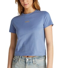 CALVIN KLEIN PLACED INSTITUTIONAL Kurzarm-T-Shirt Blau - T-Shirts und Tops f&uuml;r Damen - 4