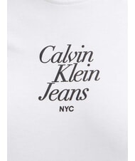 CALVIN KLEIN FONT GRAPHIC REGULAR Kurzarm-T-Shirt Wei&szlig; - T-Shirts und Tops f&uuml;r Damen - 4