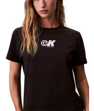 CALVIN KLEIN SS ARCHIVIE LOGO Kurzarm-T-Shirt Schwarz - T-Shirts und Tops f&uuml;r Damen - 5