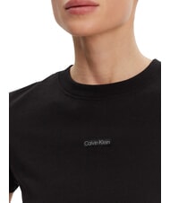 CALVIN KLEIN PLACED INSTITUTIONAL Kurzarm-T-Shirt Schwarz - T-Shirts und Tops f&uuml;r Damen - 3