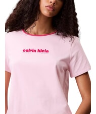 CALVIN KLEIN SS RETRO LOGO GRAPHI Kurzarm-T-Shirt Rosa - T-Shirts und Tops f&uuml;r Damen - 5