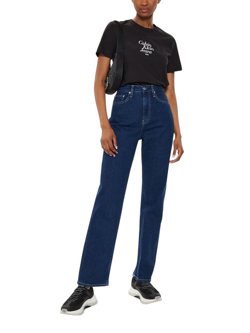 FONT GRAPHIC REGULAR Kurzarm-T-Shirt Schwarz - T-Shirts und Tops f&uuml;r Damen