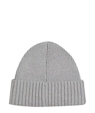 TOMMY HILFIGER MONOTYPE BEANIE M&uuml;tze aus Baumwolle und Wolle grau - M&uuml;tzen/H&uuml;te - 2