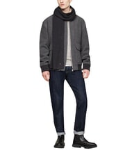 TOMMY HILFIGER FLAG PIMA Schal aus Baumwolle und Kaschmir grau - Schals - 3