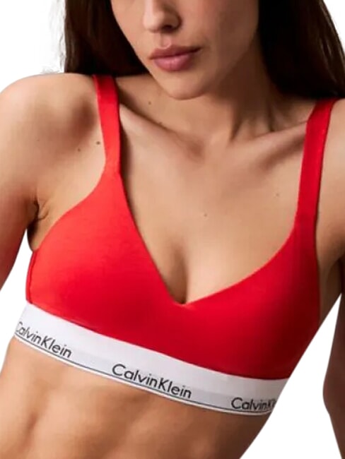 CK Leicht gepolsterter BH Rot - BHs Damen