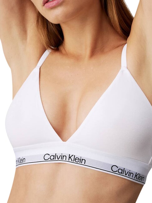 CK Bralette-BH aus Stretch-Baumwolle Wei&szlig; - BHs Damen