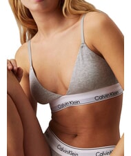 CALVIN KLEIN CK Bralette-BH aus Stretch-Baumwolle grau - BHs Damen - 2