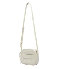 ARMANI EXCHANGE LIZ PEBBLE Kameratasche mit gepr&auml;gtem Logo Staub - Damentaschen - 4