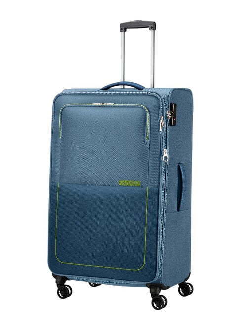 AIR WAVE Mittlerer Trolley, ausziehbar Kronenblau/Limette - Halbharte Trolleys