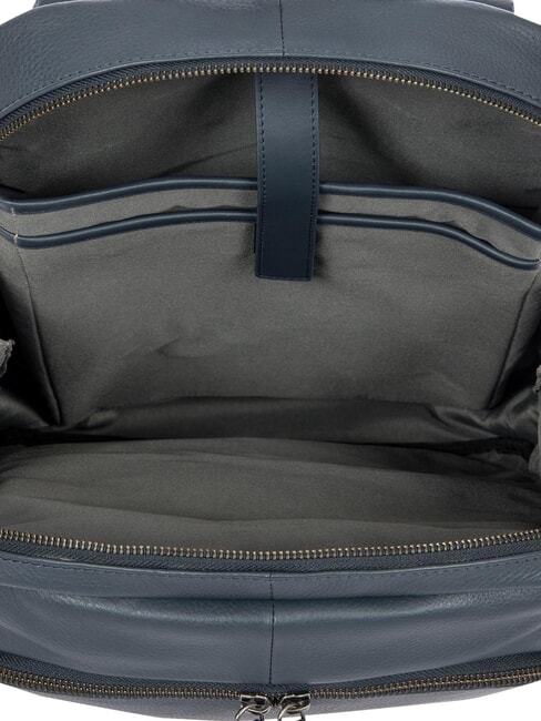 TORINO 13 "Laptop-Rucksack aus Leder Marine - PC-Rucks&auml;cke