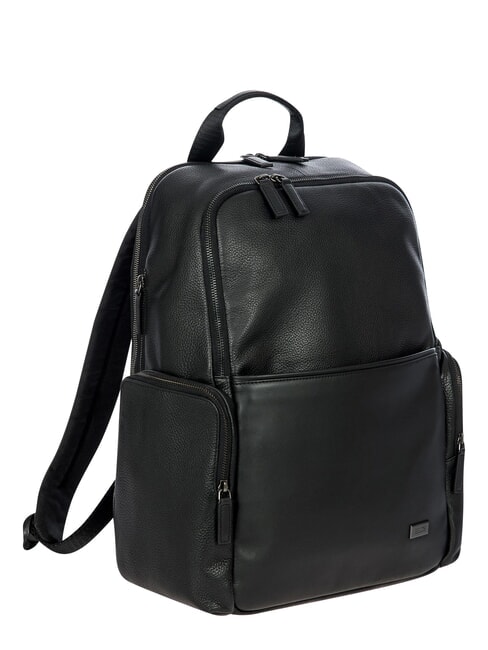 TORINO 15-Zoll-Laptop-Rucksack aus Leder Schwarz - PC-Rucks&auml;cke