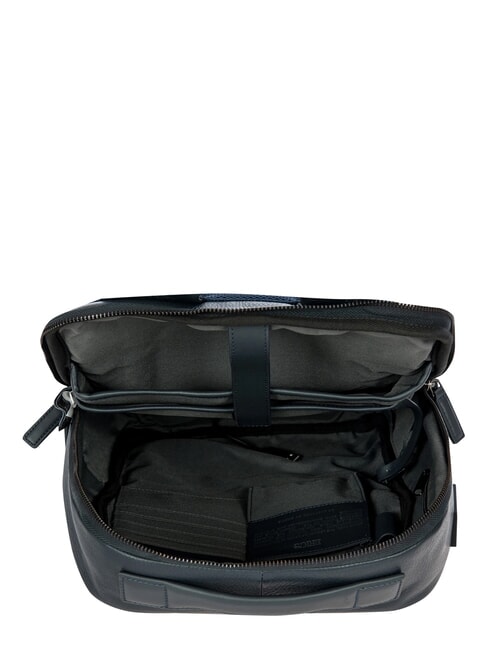 TORINO 14-Zoll-Laptop-Rucksack aus Leder Marine - PC-Rucks&auml;cke