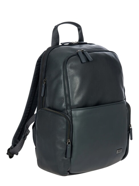 TORINO 15-Zoll-Laptop-Rucksack aus Leder Marine - PC-Rucks&auml;cke