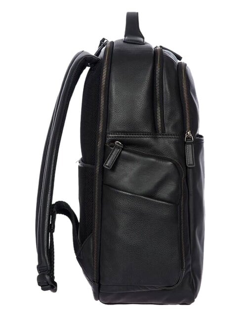 TORINO 15,6-Zoll-Laptop-Rucksack aus Leder Schwarz - PC-Rucks&auml;cke