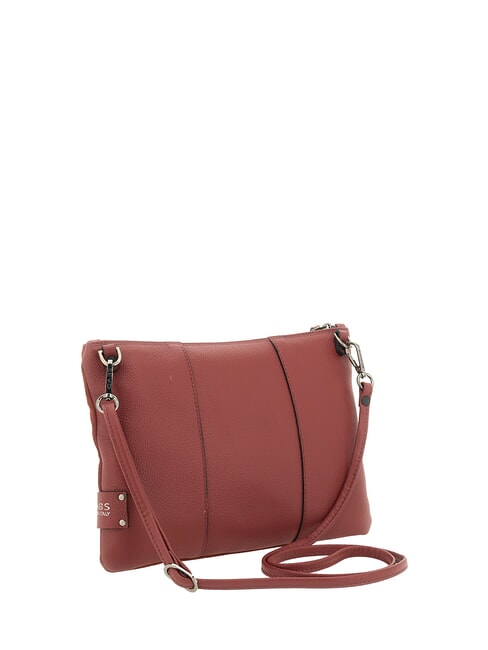 BEYONCE Clutch mit Schulterriemen aus Leder Terrakotta - Damentaschen