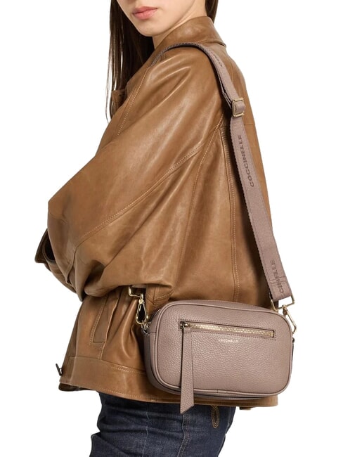 JINNY Mini-Schultertasche warmes Taupe - Damentaschen