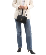 FURLA CIRCE Schultertasche, Leder Schwarz - Damentaschen - 2