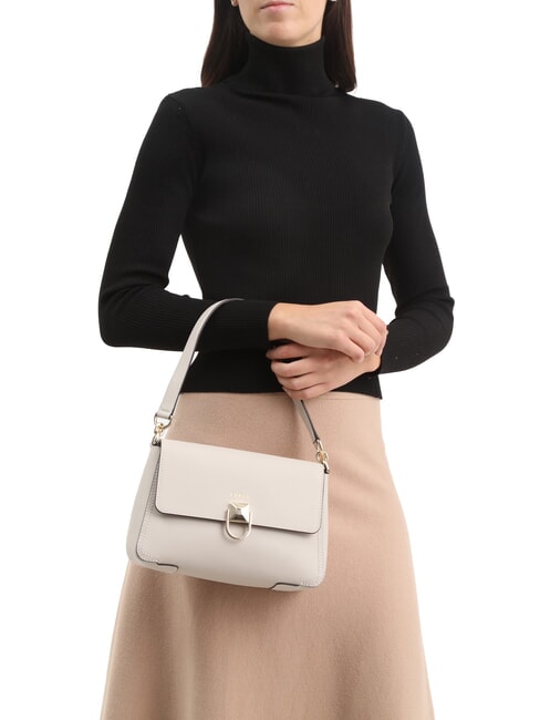 CIRCE Schultertasche, Leder Perle - Damentaschen