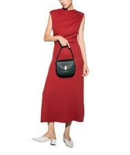 FURLA GARDENIA Mini-Umh&auml;ngetasche aus Leder Schwarz - Damentaschen - 6