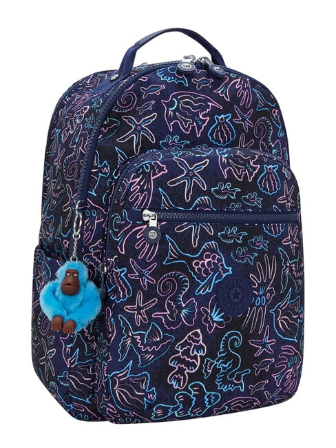 SEOUL COLLEGE BTS 15-Zoll-Laptop-Rucksack Discofische - Rucks&auml;cke f&uuml;r Schule &amp; Freizeit