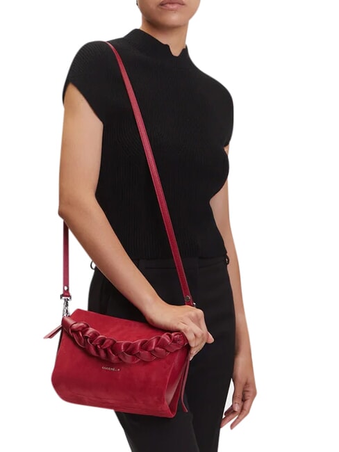BOHEME SUEDE BIMATERIAL  Mini-Handtasche mit Schultergurt Sangria - Damentaschen