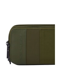 PIQUADRO P16PLUS SPECIAL Dreiteiliges Federm&auml;ppchen, Ledermix GR&Uuml;N - Etuitaschen &amp; Necessaire - 4