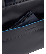 PIQUADRO B2 REVAMP 14-Zoll-Laptop-Aktentasche aus Leder Blau - Arbeitstaschen - 6