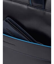 PIQUADRO B2 REVAMP 14-Zoll-Laptop-Aktentasche aus Leder Blau - Arbeitstaschen - 8