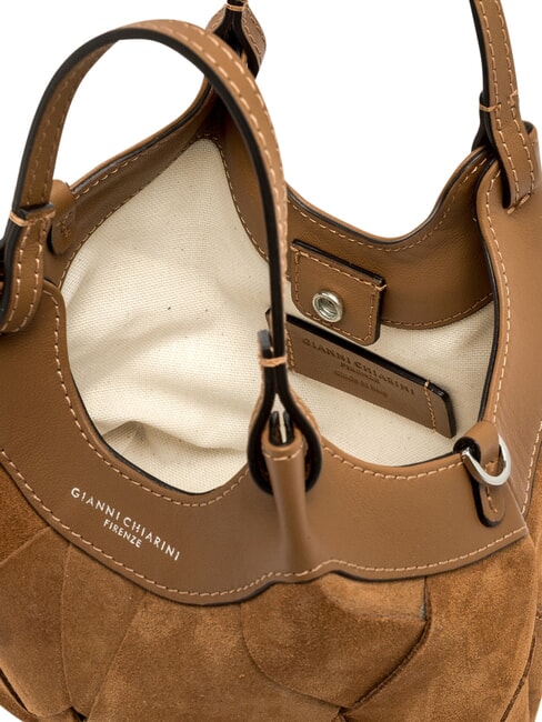 DUA Mini-Handtasche mit Schulterriemen Karamell - Damentaschen