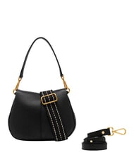 GIANNI CHIARINI HELENA ROUND Schultertasche mit Schulterriemen aus Leder Schwarz - Damentaschen - 5