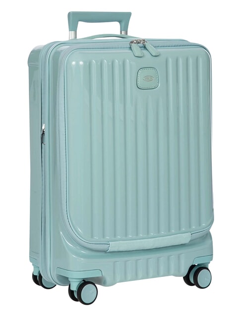POSITANO Mittelgro&szlig;er, erweiterbarer Trolley hellblau - Harte Trolleys